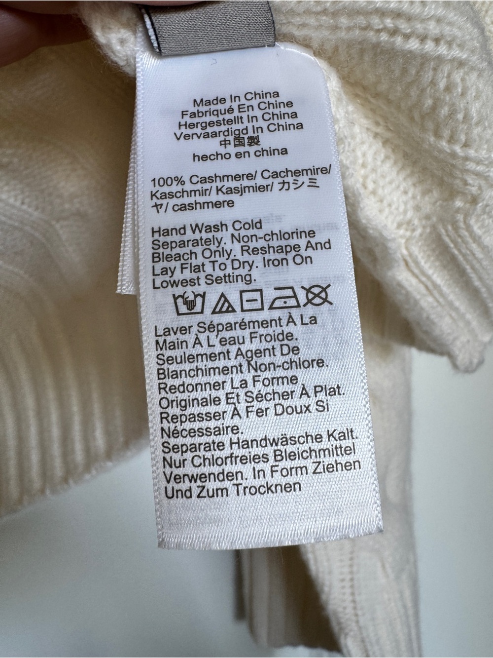 NWT J. CREW Spring Street Cashmere Twisted Cable-knit Sweater Ivory Medium CO589 - Picture 10 of 15